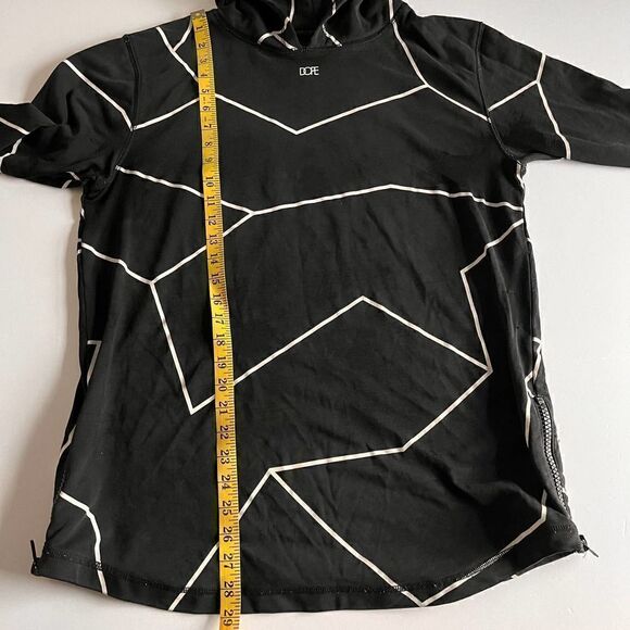 DOPE Side Zip Lightweight, WELL WORN/LOVED hoodie, w/ Abstract Mountain Medium - Picture 6 of 10